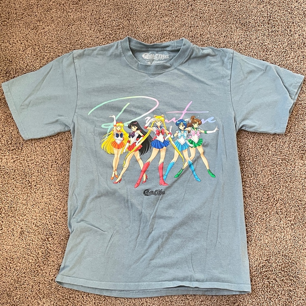 PrimitiveXSailor moon Tshirt. Gray blue, size small, excellent condition.
